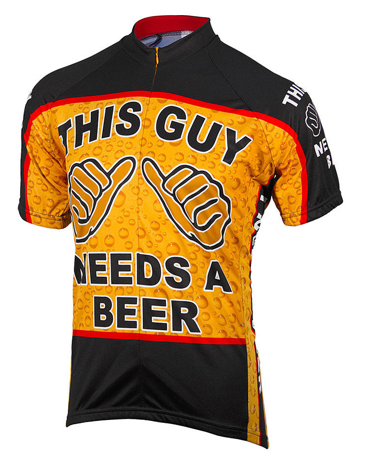 Beer Short Sleeve Cycling Jersey 4XL