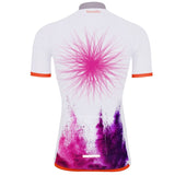 NEW Men's White & Purple Splash of Fast Cycling Jersey