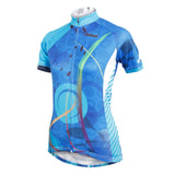 NEW Cool Blue Swirl Women's Cycling Jersey