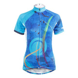 NEW Cool Blue Swirl Women's Cycling Jersey