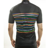 WINTER SALE: Black Stripe Cycling Jersey