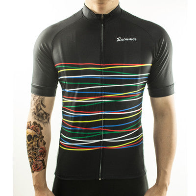 WINTER SALE: Black Stripe Cycling Jersey