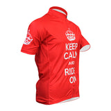 FALL SALE: Keep Calm Red Cycling Jersey