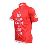 FALL SALE: Keep Calm Red Cycling Jersey