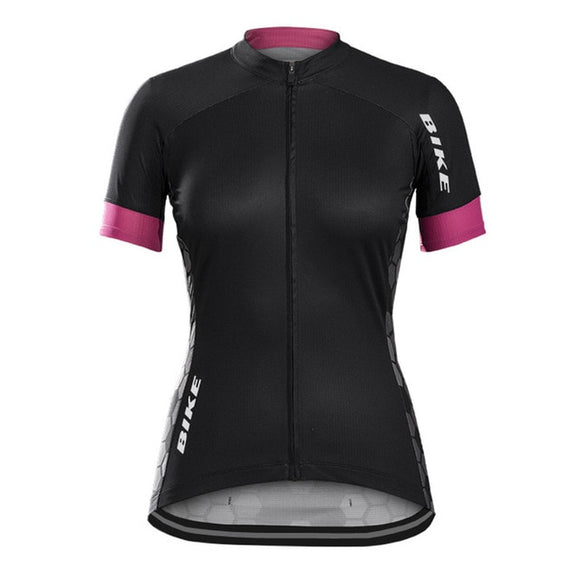 NEW Honeycomb Women's Black Short Sleeve Jersey